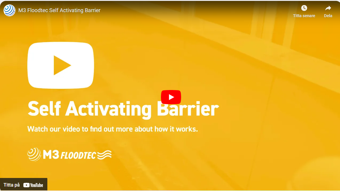 Ladda video: översvämningsbarriär